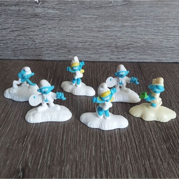 The Smurfs Toy Figures Lot - 6 pieces - Picture 1 of 3